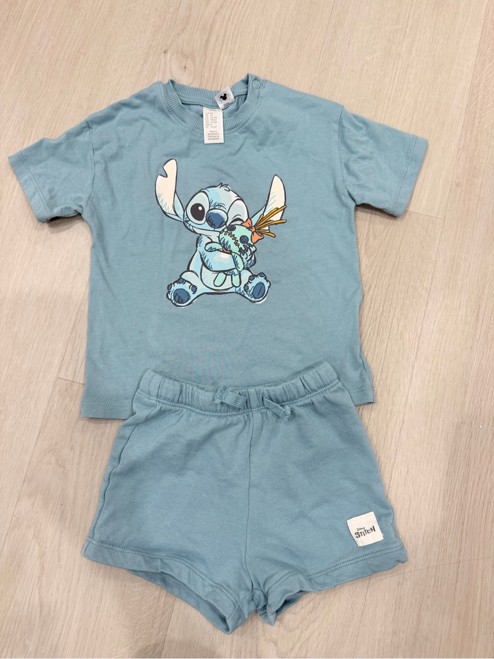 H&M Kids Blue Stitch Graphic Disney Set